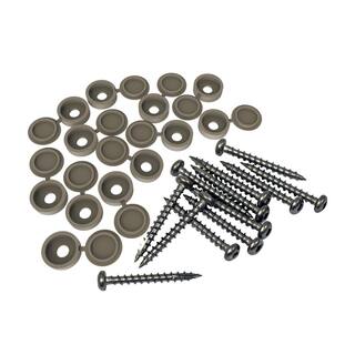 Barrette Outdoor Living DEC Panel 2 in. x 4 in. Clay Fastener Kit (12-Pack) 73025528