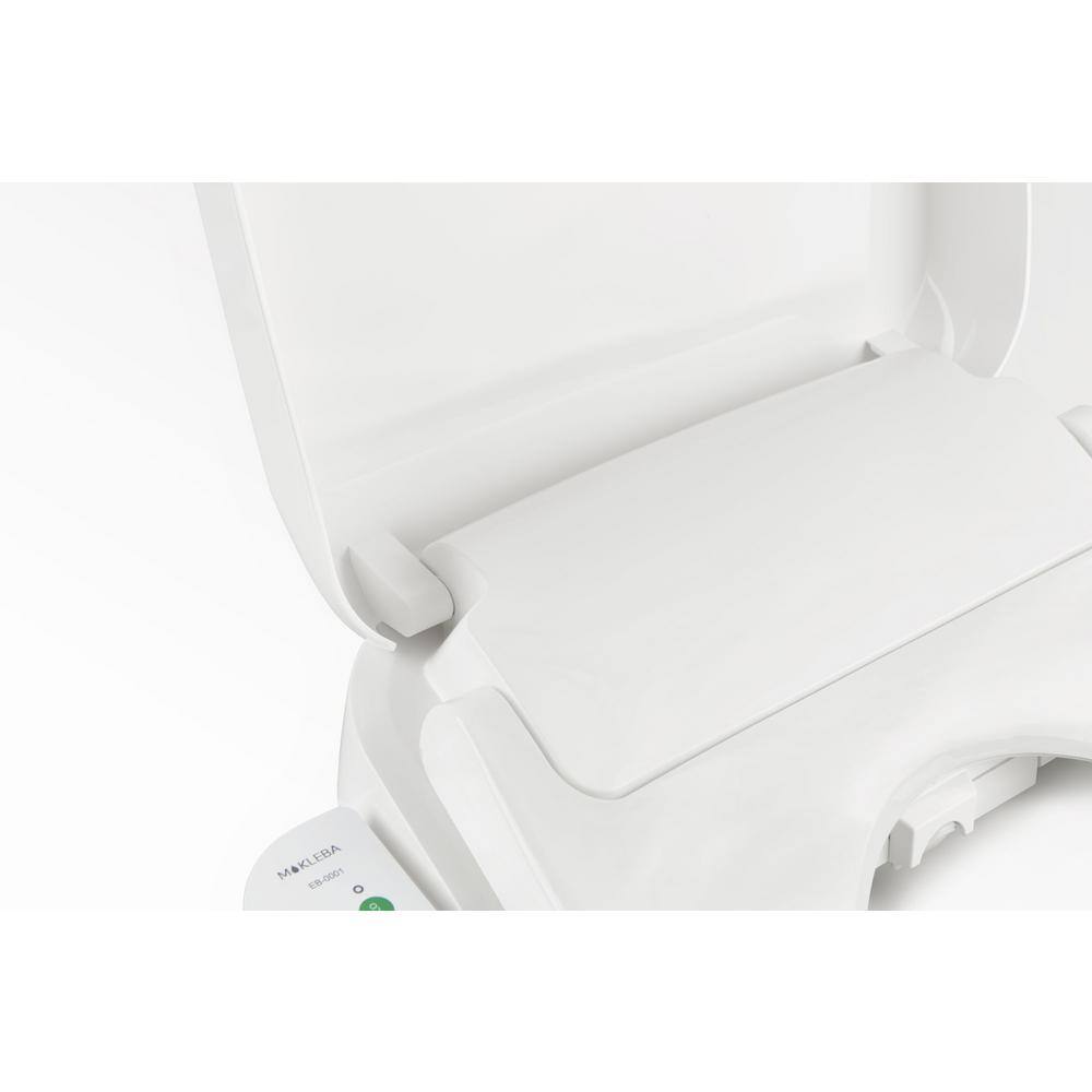 Aoibox Electric Toilet Bidet Seat for Elongated Toilet Bowls with Warm Water Touch Side Panel Night Light  3- in. -1 Nozzle SNMX5497