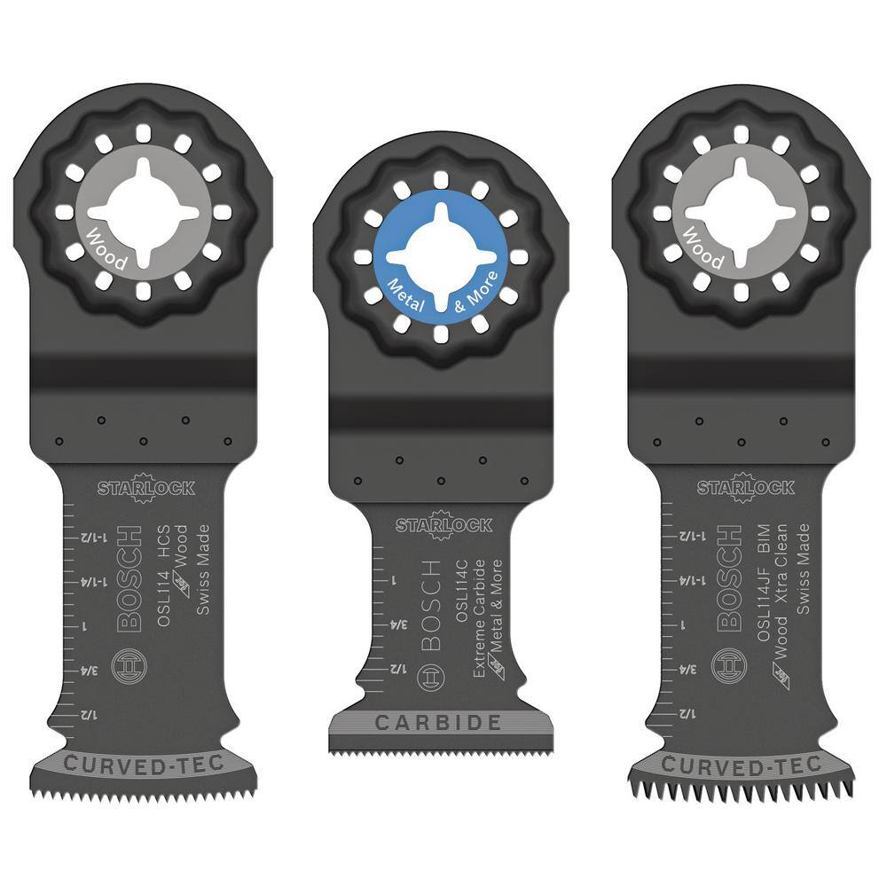 Bosch Starlock Oscillating Multi-Tool Accessory Blade Set (3-Piece) OSL003VP