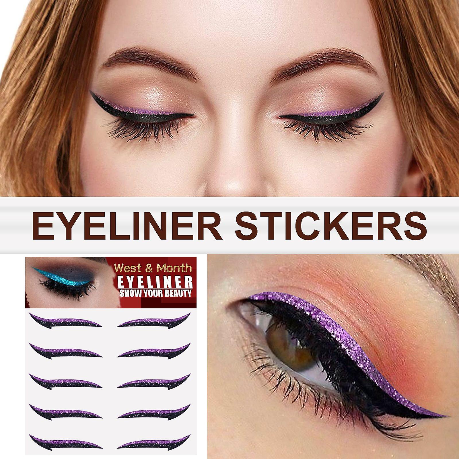 European And American Eyeliner Stickers Five Pairs Of Self-adhesive Eyeshadow Stage Makeup Party Nightclub Eye Patches