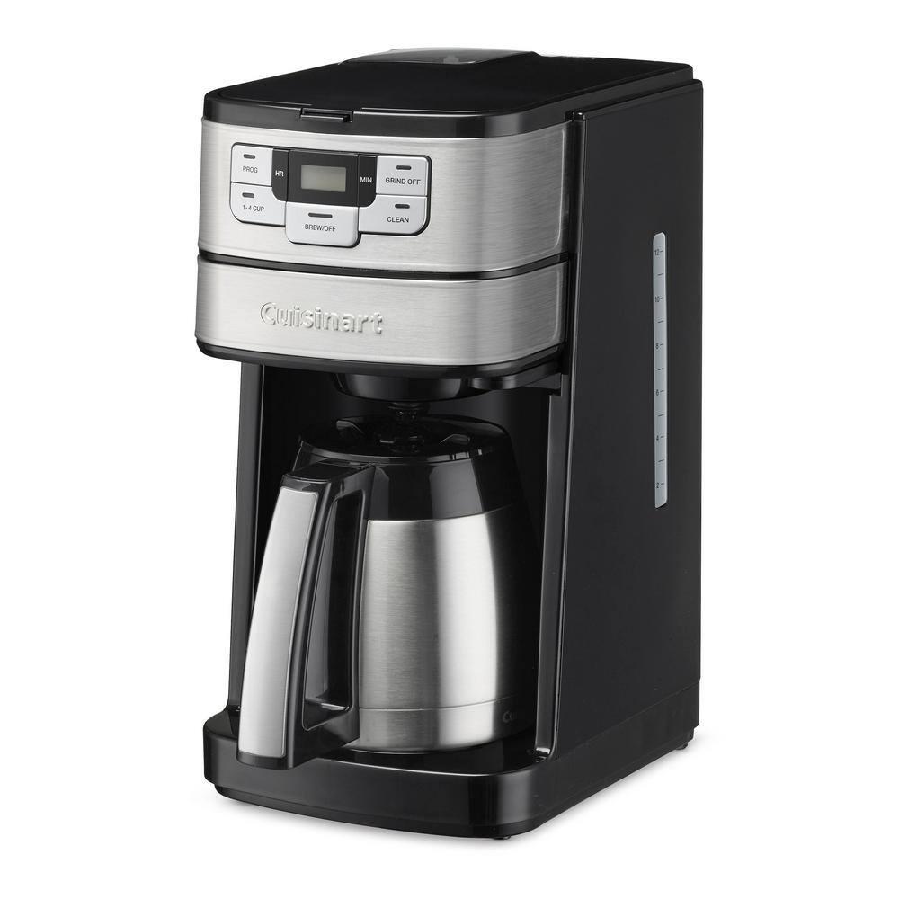 Cuisinart Blade Grind and Brew 10Cup Automatic Black and Stainless Steel Thermal Coffee Maker