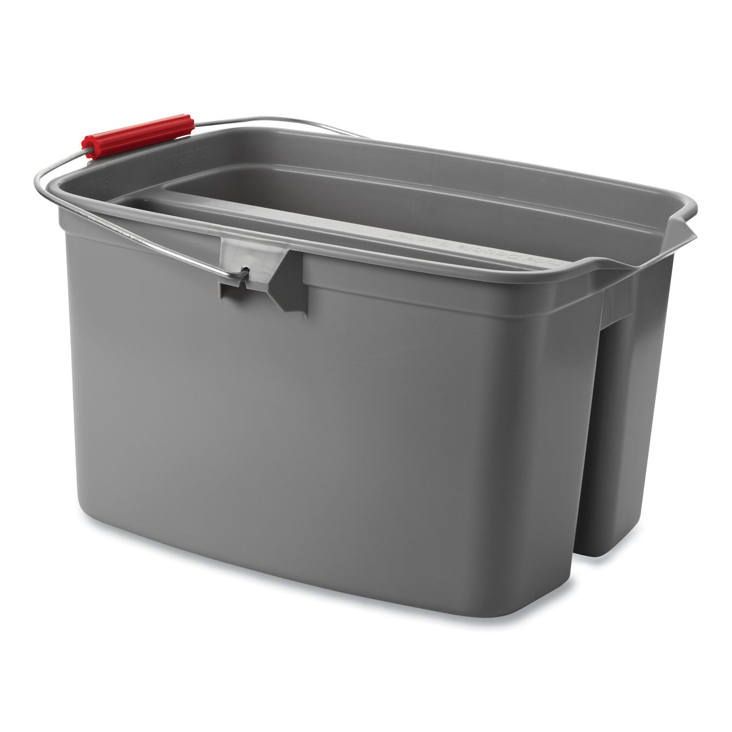 Double Utility Pail by Rubbermaidandreg; Commercial RCP2617GRA