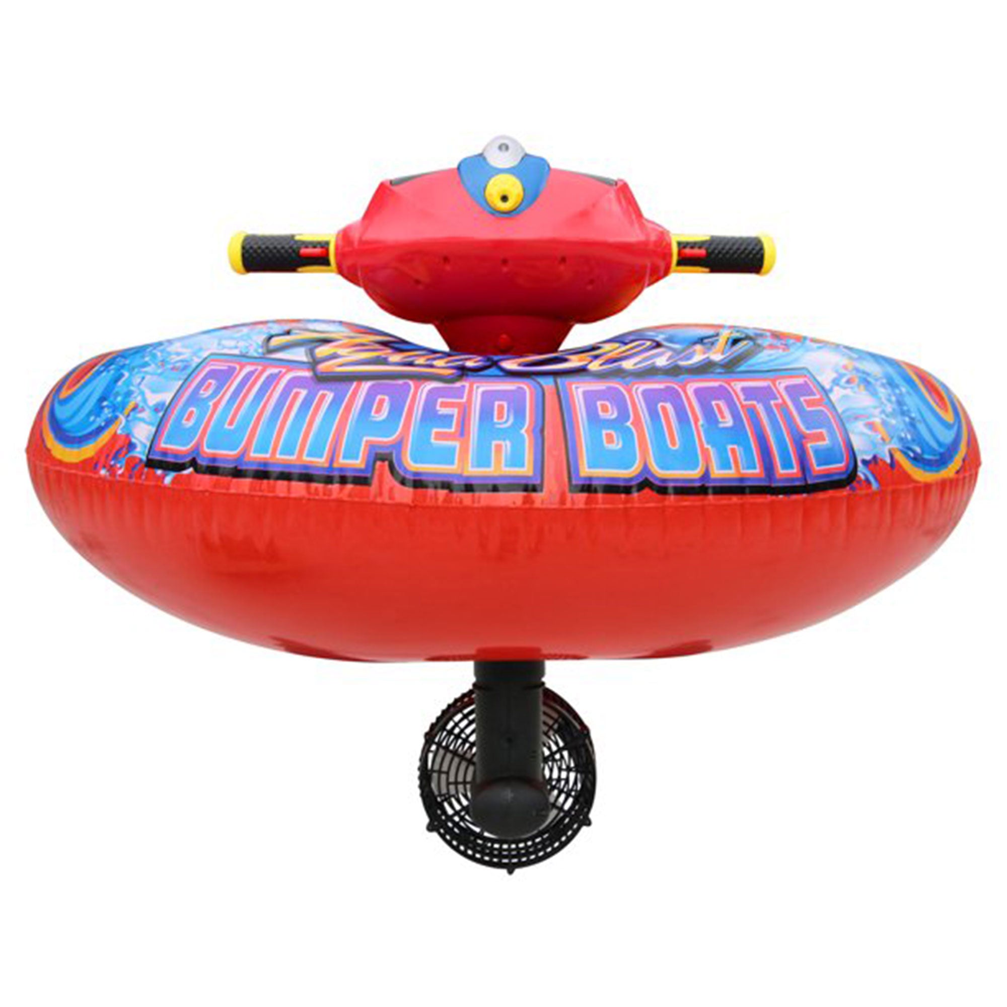 Banzai Aqua Blast Motorized Bumper Boat Inflatable Pool Float Water Toy, Red