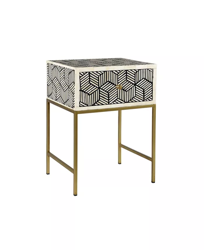 TOV Furniture Bone-Inlay Side Tableandnbsp;