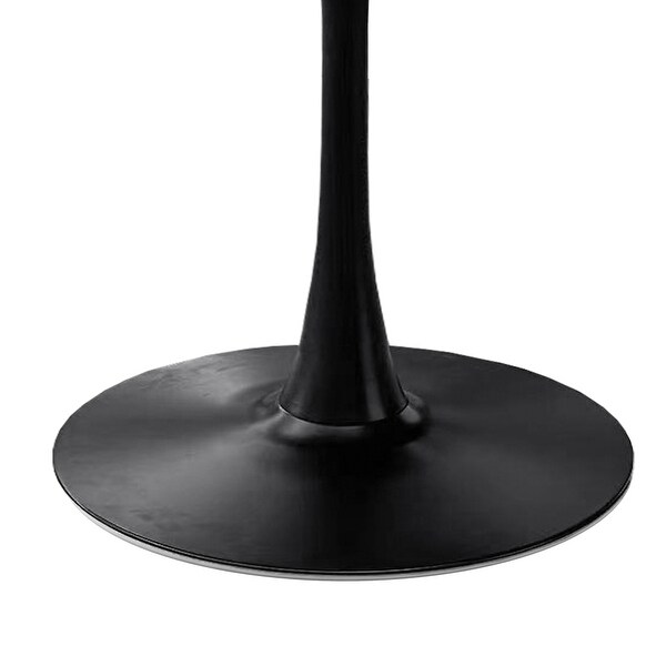 Modern 42 in. Round Dining Table with Round MDF Table Top，Metal Base