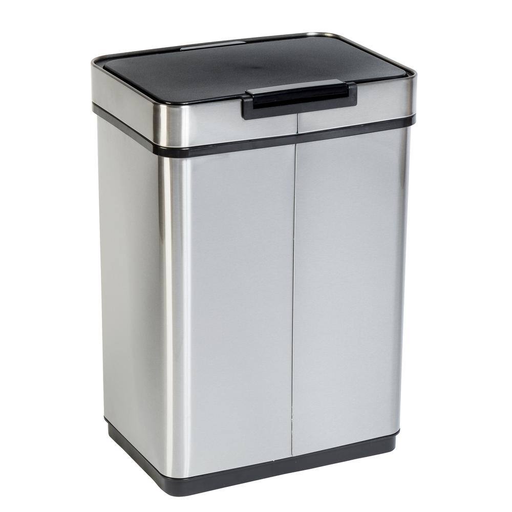 Honey-Can-Do 13 Gal. Stainless Steel Touchless Sensor Trash Can TRS-08414