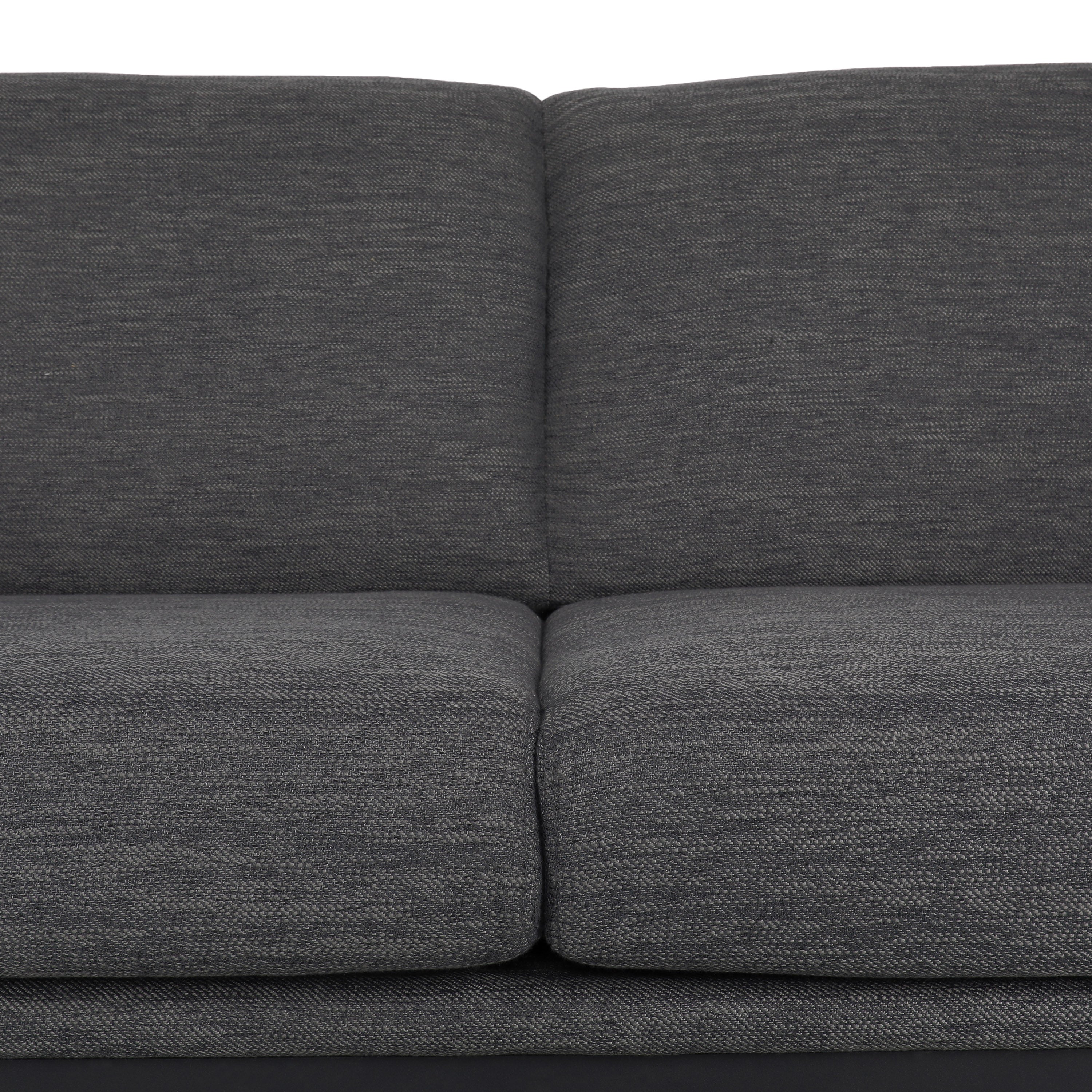 Mokena Contemporary Fabric Upholstered 3 Seater Sofa