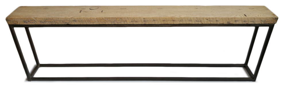 Narrow Old Plank Console Table   Industrial   Console Tables   by Design Mix Furniture  Houzz