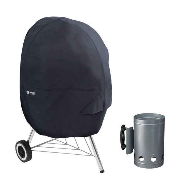 Water Resistant Kettle Grill Cover With Chimney