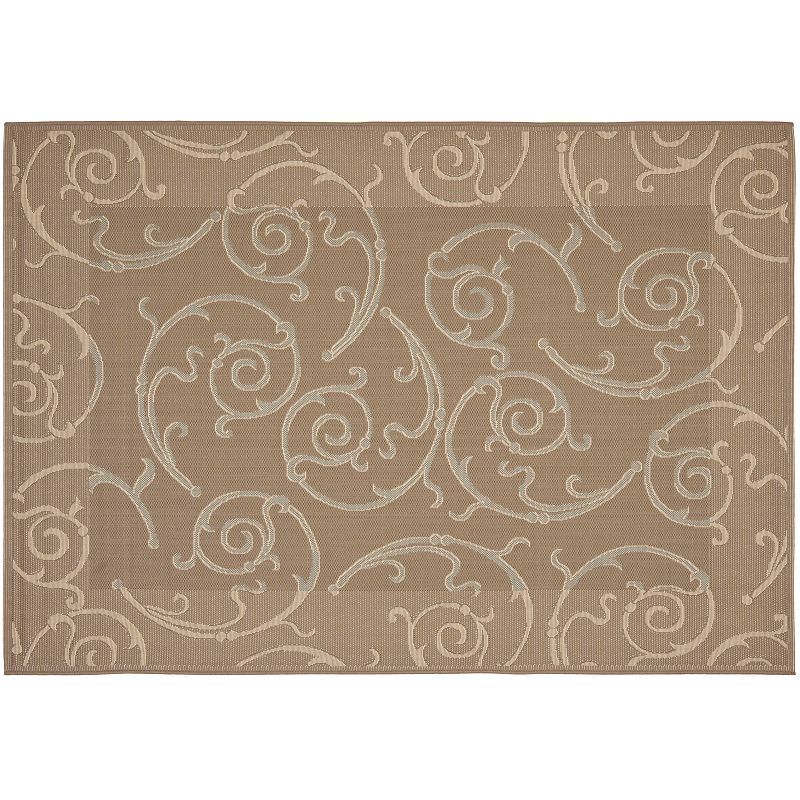 Safavieh Courtyard Scroll Indoor Outdoor Rug