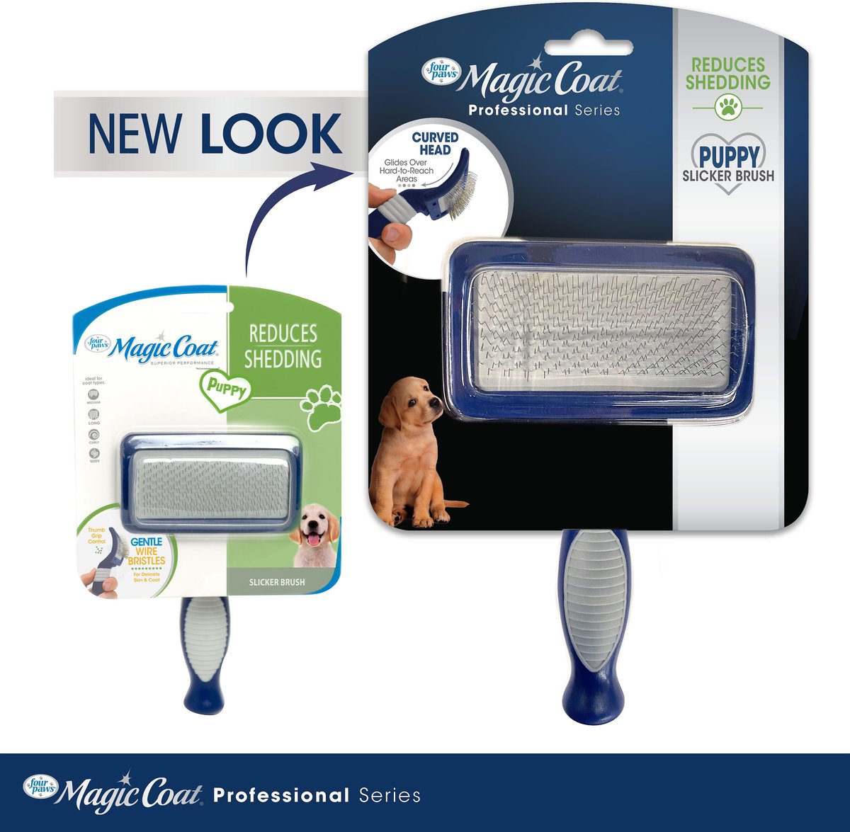 Four Paws Magic Coat Professional Series Gentle Slicker Brush