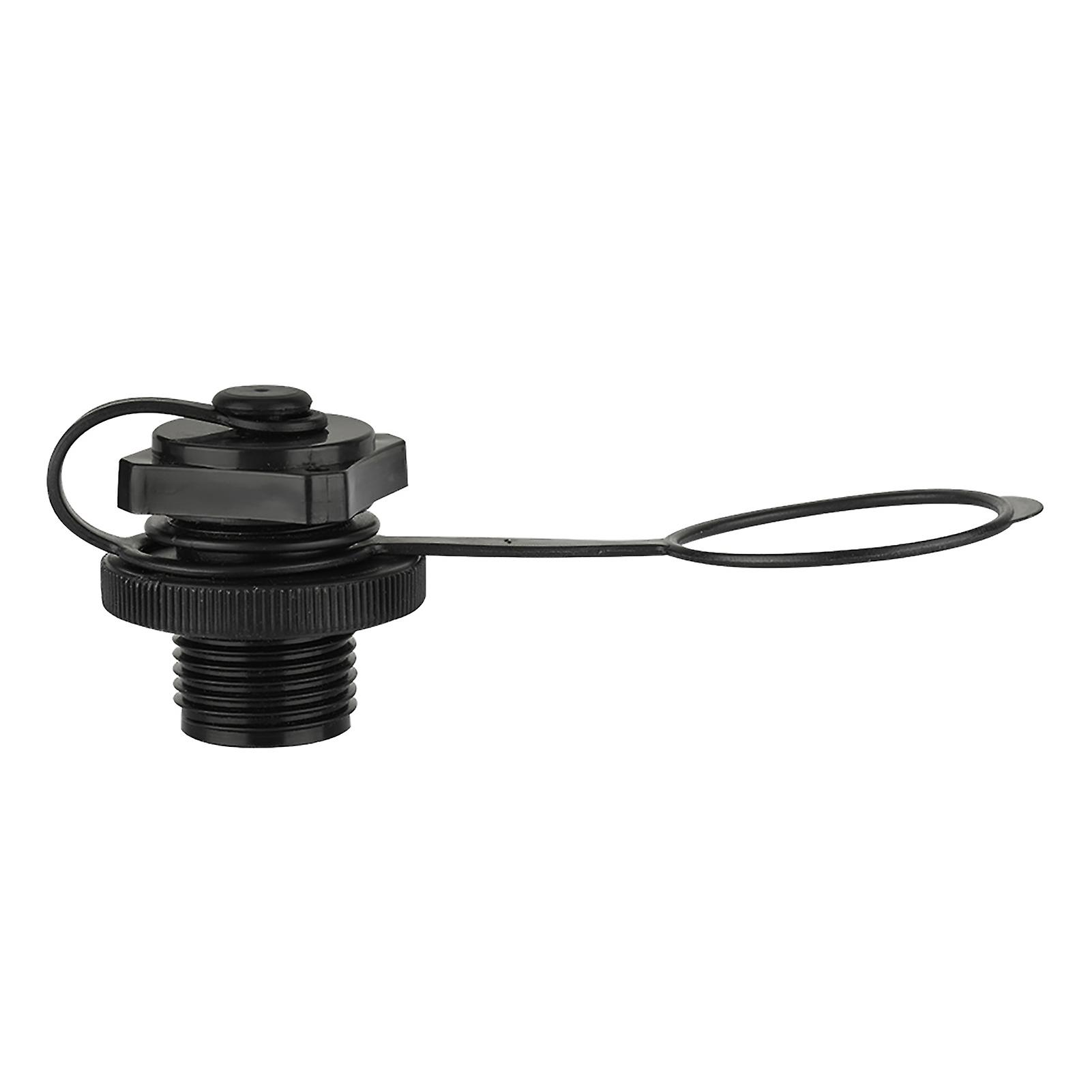 Black Plastic Inflatable Boat Replacement Air Valve 22.9mm Outer Diameter