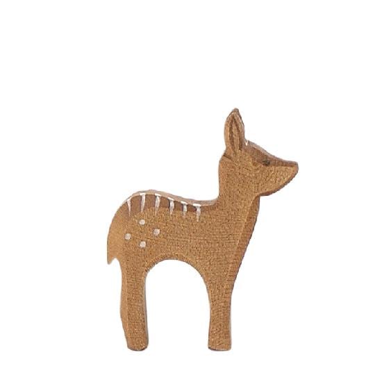 Red Deer Fawn Standing by Ostheimer Wooden Toys