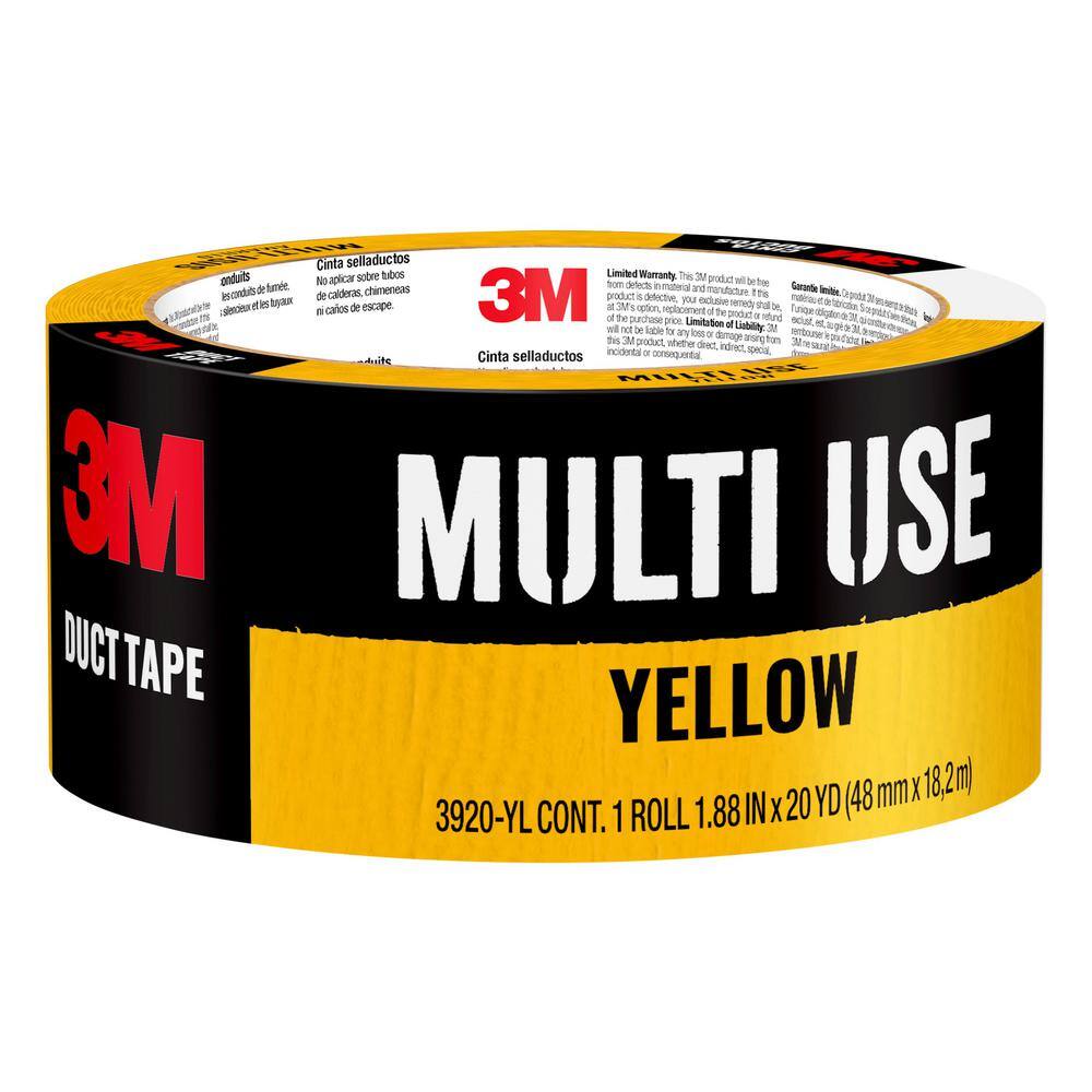 3M 1.88 in. x 20 yds. Yellow Duct Tape (Case of 12) 3920-YL