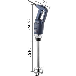 VEVOR Commercial Immersion Blender 500 Watt Blue Power Hand Held Mixer with15.7 in. Removable Shaft Electric Stick Blender SCJBQBS500W40CM01V1