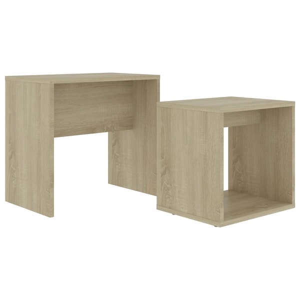 vidaXL Coffee Table Set Sonoma Oak 18.9