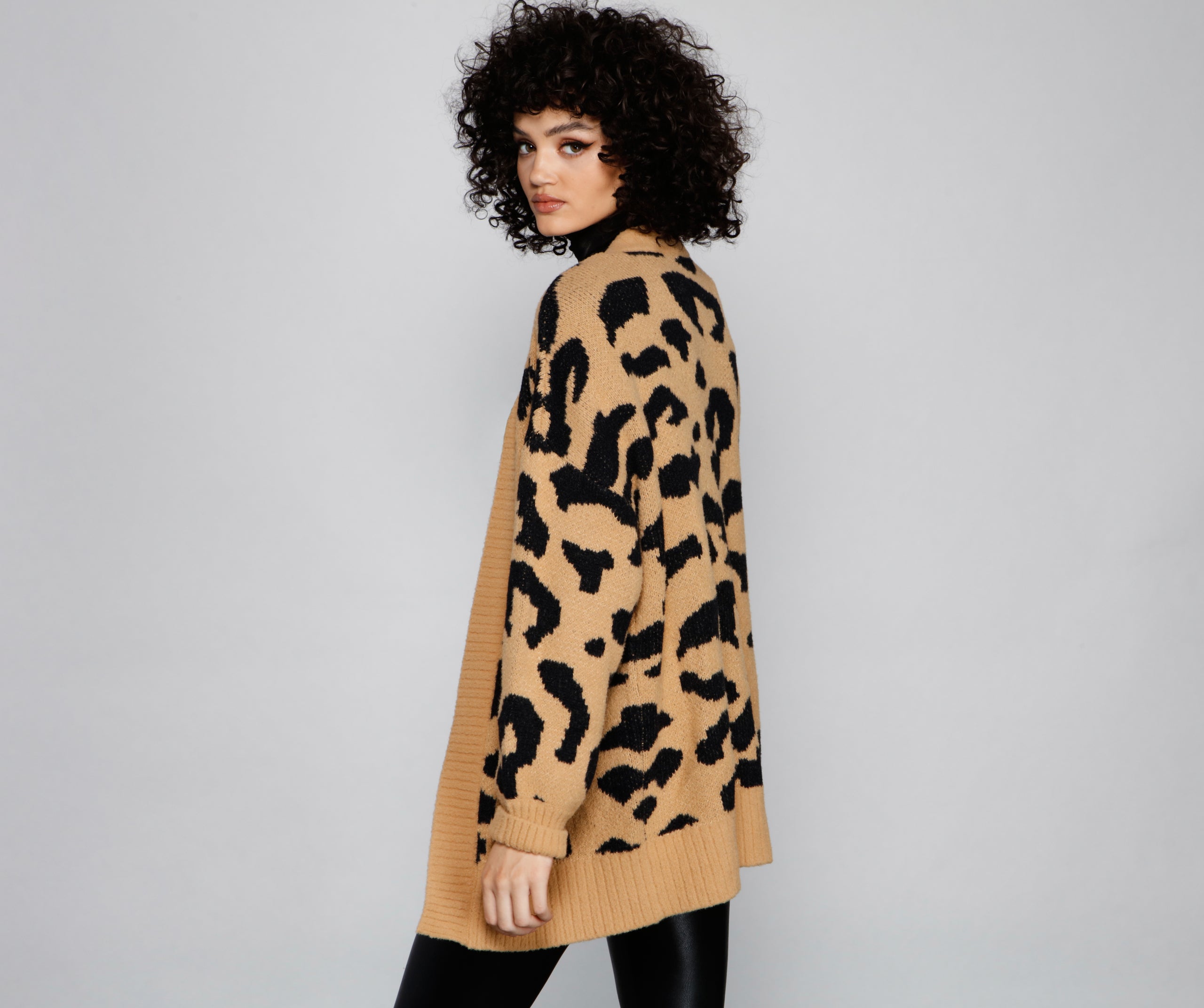 Cozy Vibes Leopard Print Cardigan