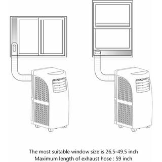 Costway 8000 BTU Portable Air Conditioner with Dehumidifier in White EP24619US