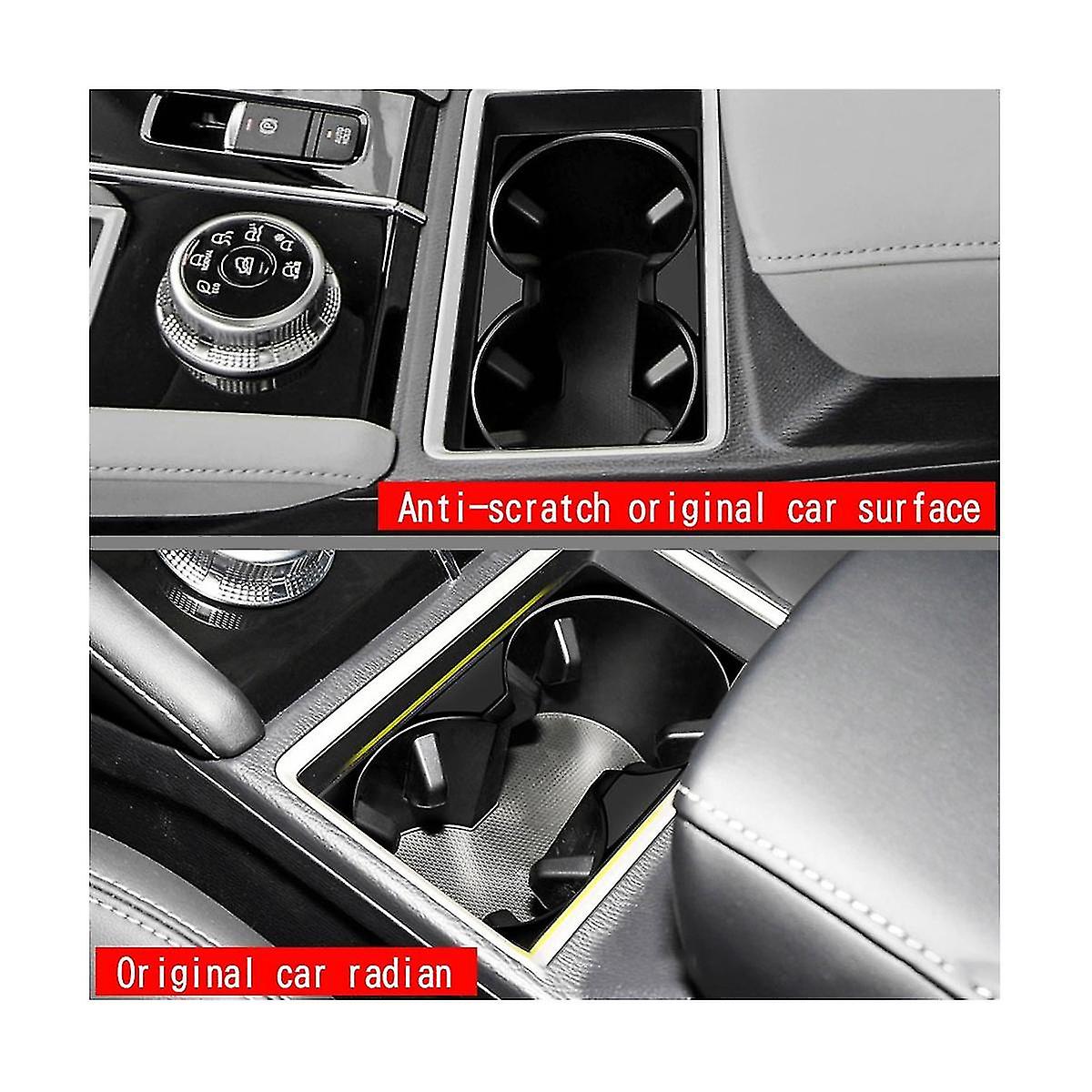 Car Bright Black Center Console Water Cup Holder Decoration Cover Stickers For 2022 2023