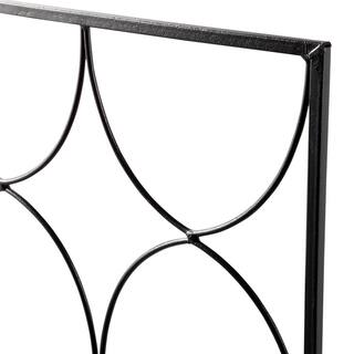 Vigoro 72 in. Black Metal Geometric Trellis 861189VG