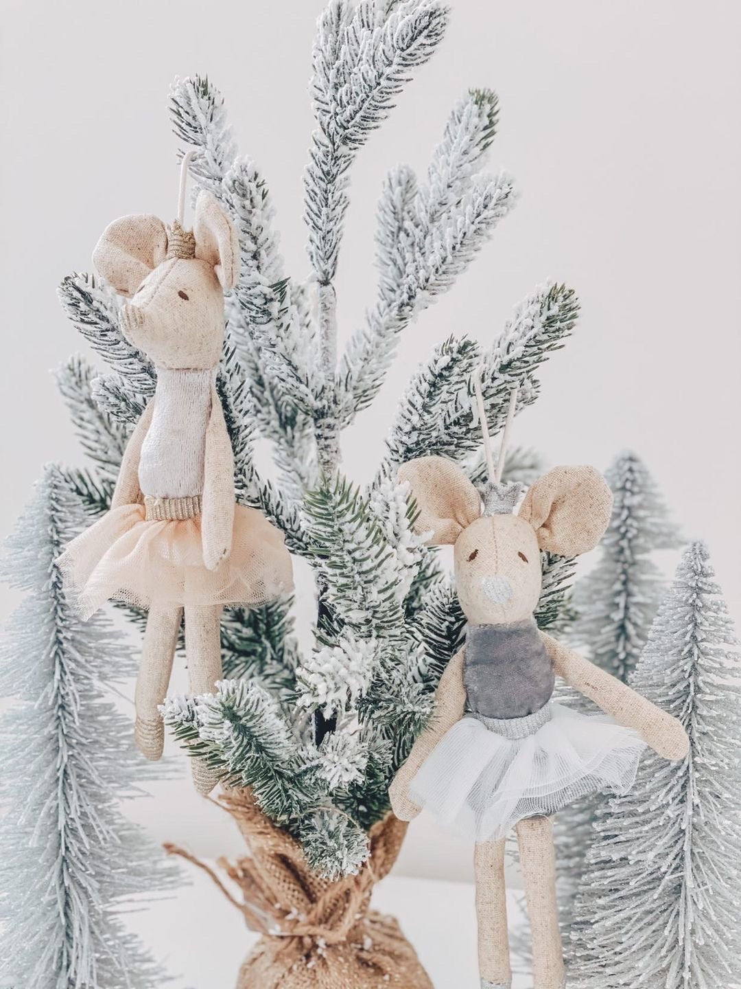 Ballerina Mice Holiday Ornament Set by Mon Ami