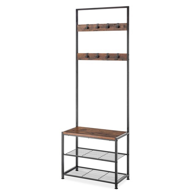 Whitmor Modern Industrial Entryway Tower Black