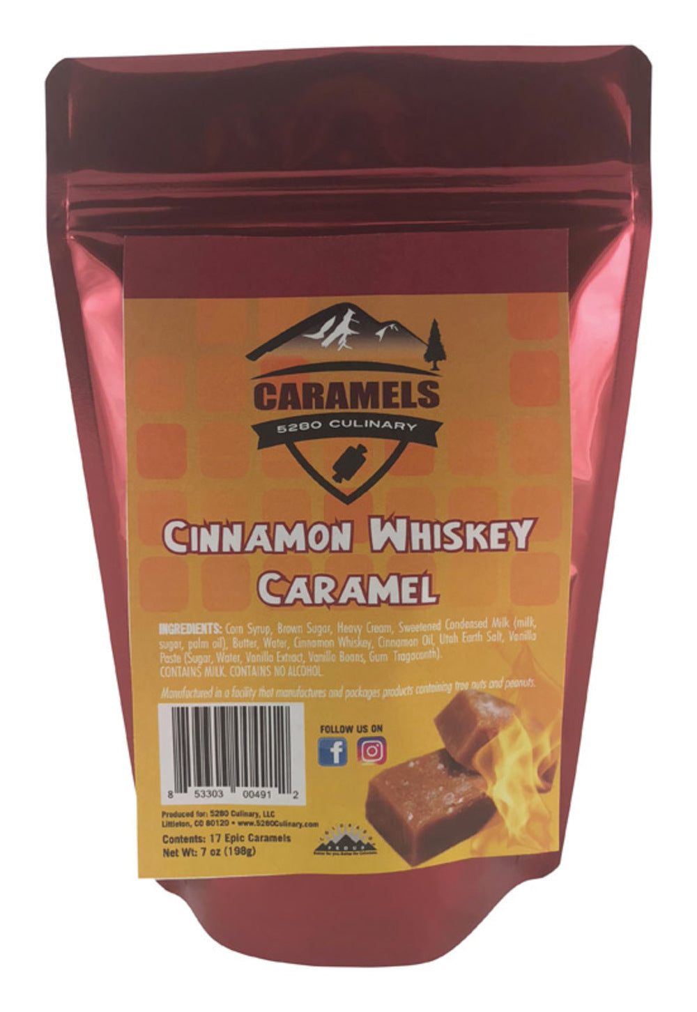 CARAMELS CINN WHSKY 7OZ