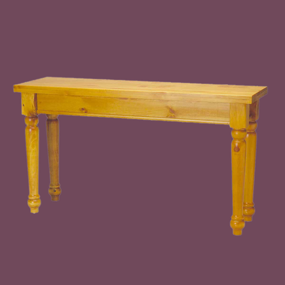 Sofa Tables Narrow Heirloom Pine Wentworth 28 quotH x 52 quotW   Traditional   Console Tables   by Renovators Supply Manufacturing  Houzz