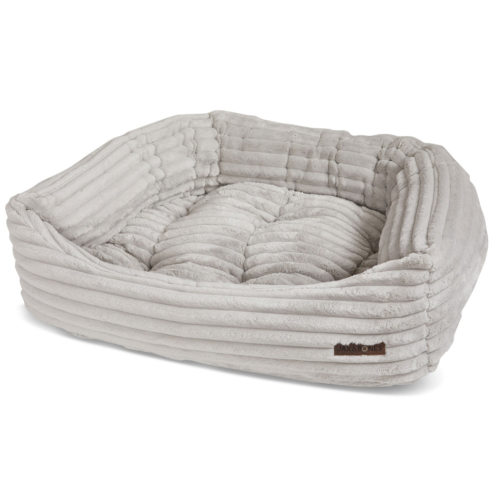 Jax and Bones Napper Dog Bed - Luna Grey