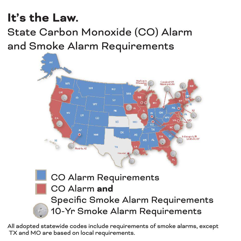 Kidde 10 Year Worry-Free Hardwired Combination Smoke and Carbon Monoxide Detector with Wire-Free Voice Interconnect 21028759