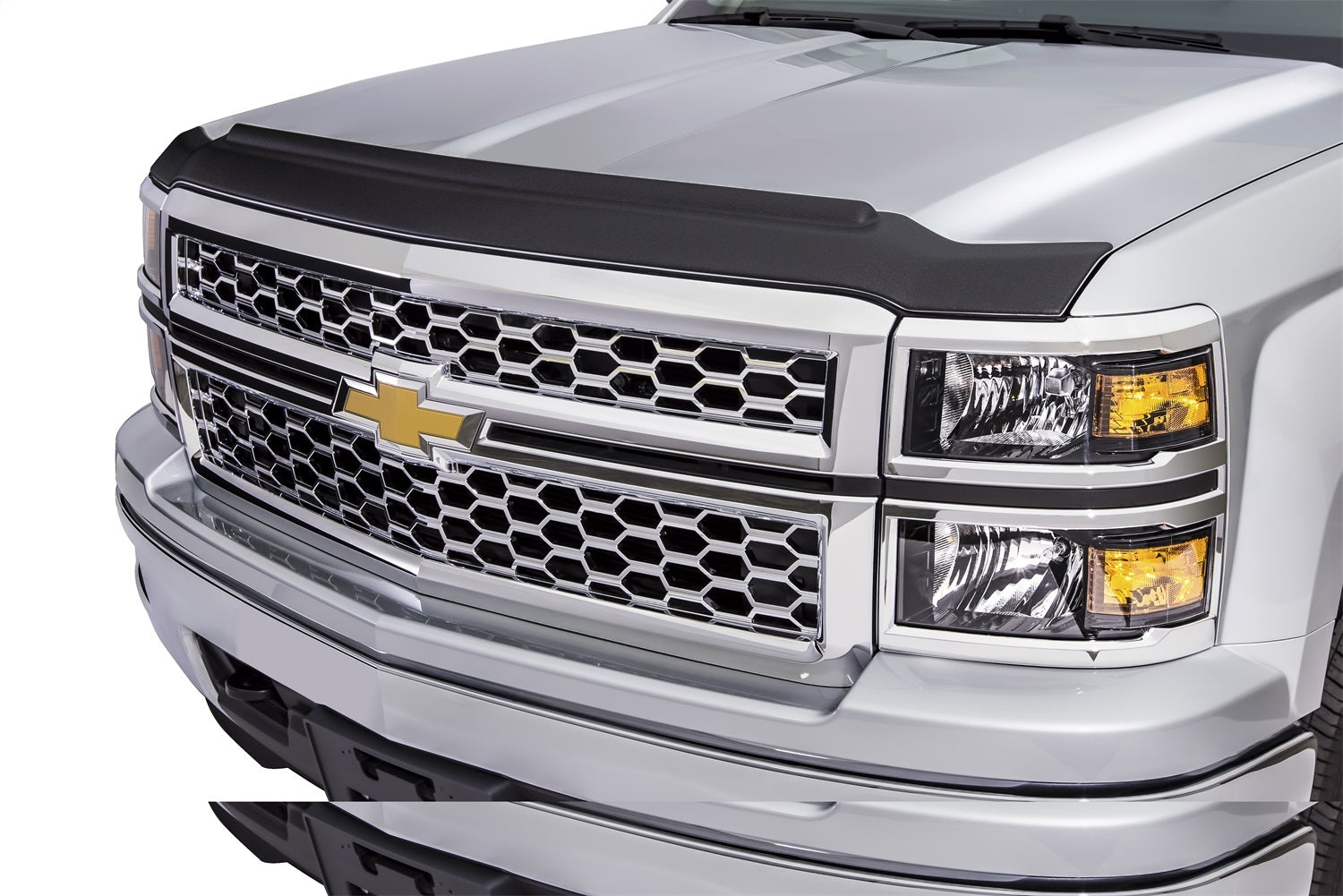 Auto Ventshade AVS 436087 Aeroskin II Textured Black Flush Mount Hood Protector for 2015-2019 Chevrolet Silverado 2500HD， 3500HD