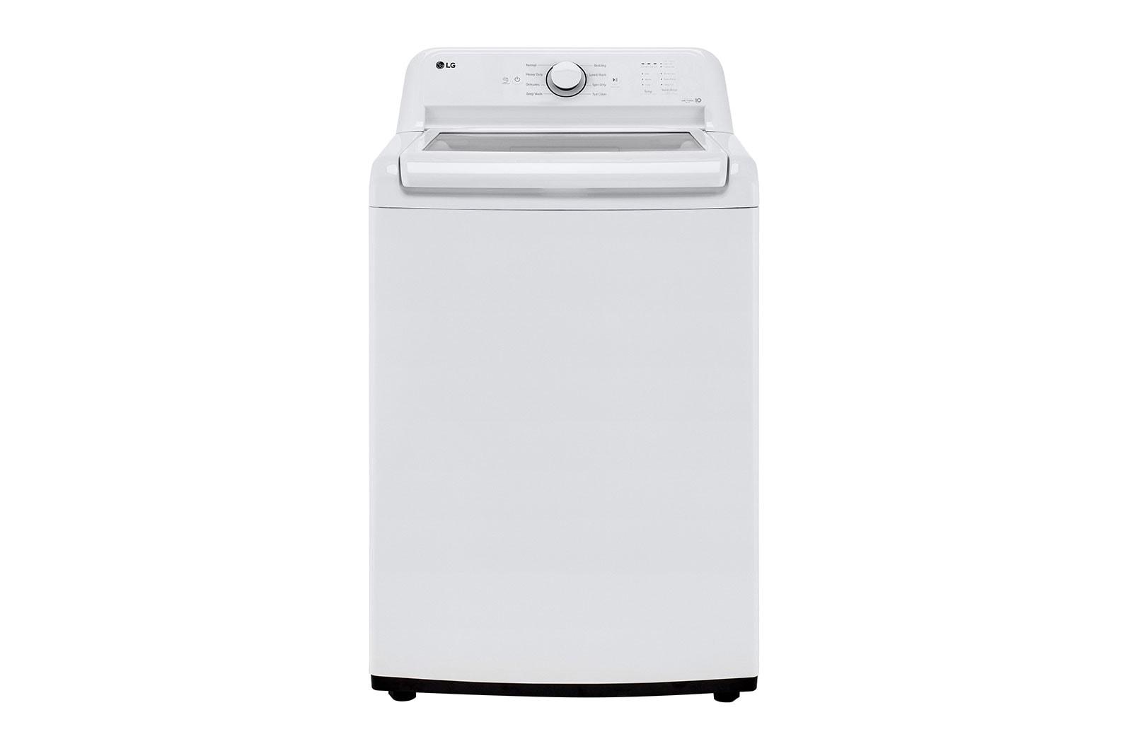 Lg WT6105CW 4.1 Cu. Ft. Capacity Top Load Washer With Agitator And Slamproof Glass Lid