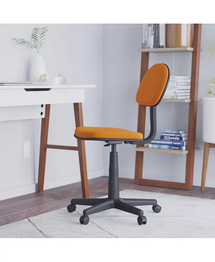 EMMA+OLIVER Adjustable Mesh Swivel Task Office Chair - Low Back Student Desk Chair