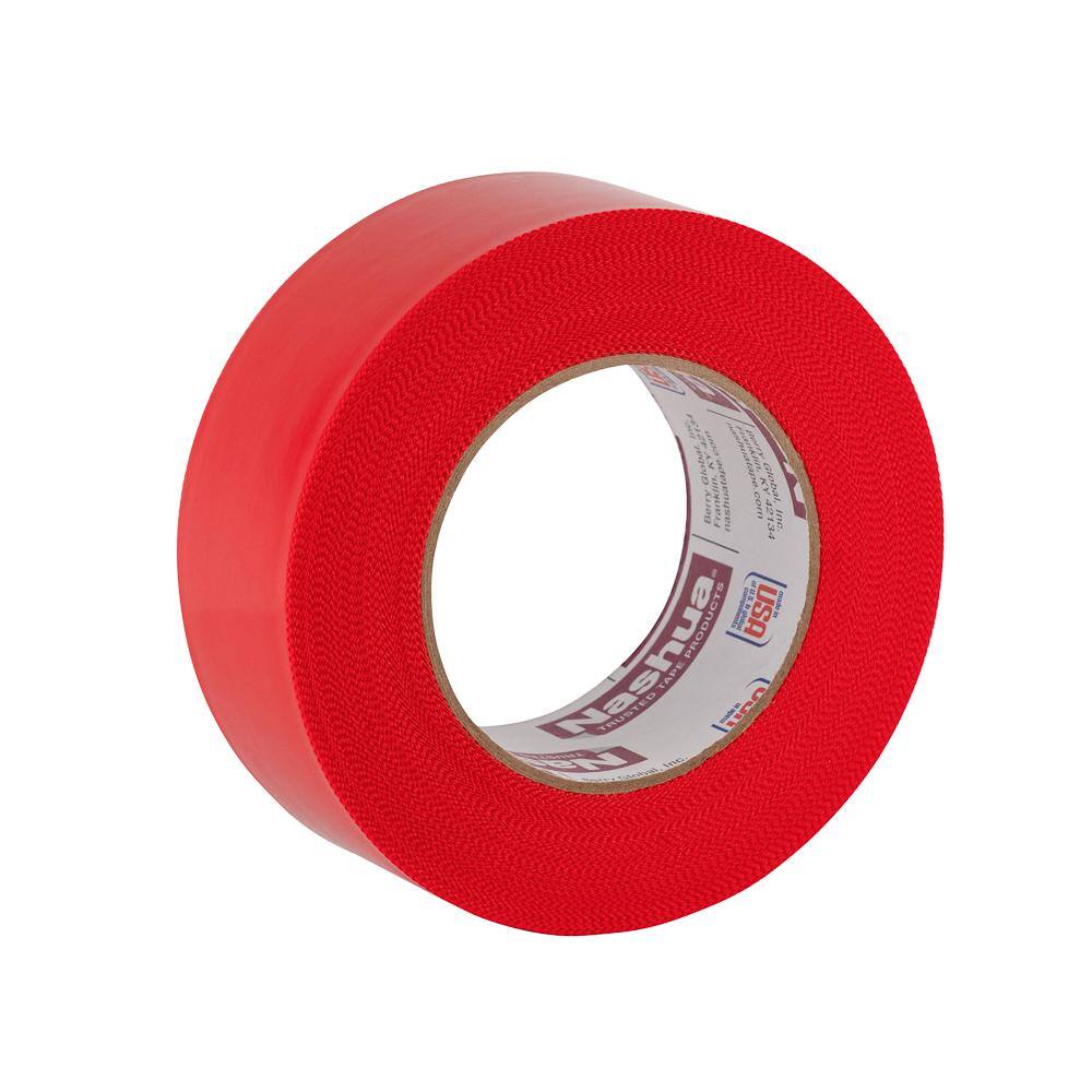 Nashua Tape 1.89 in. x 54.7 yd. Residue Free Poly Hanging Duct Tape in Red Pro Pack (12-Pack) 1542736