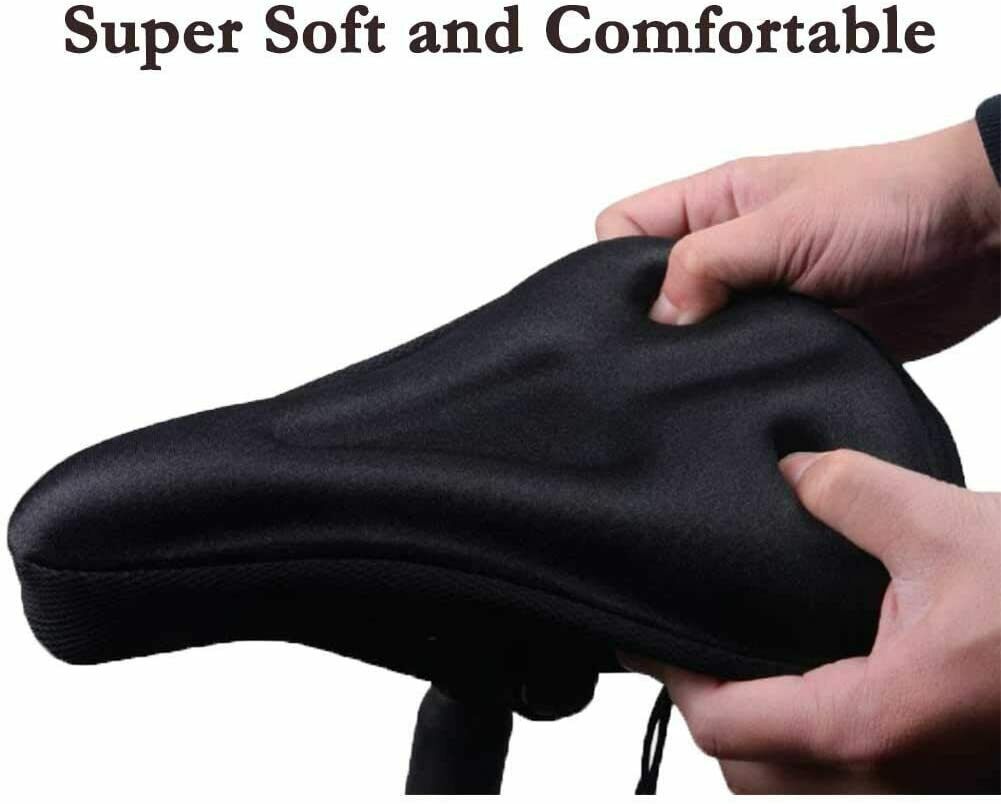 Bike Seat Cover Memory Foam Gel Bike Saddle Cushion， Extra Soft Narrow Bike Seat Cushion Cycling with Waterpoof Cover for Men and Women (11 inches x 7.35 inches) for mountain bike