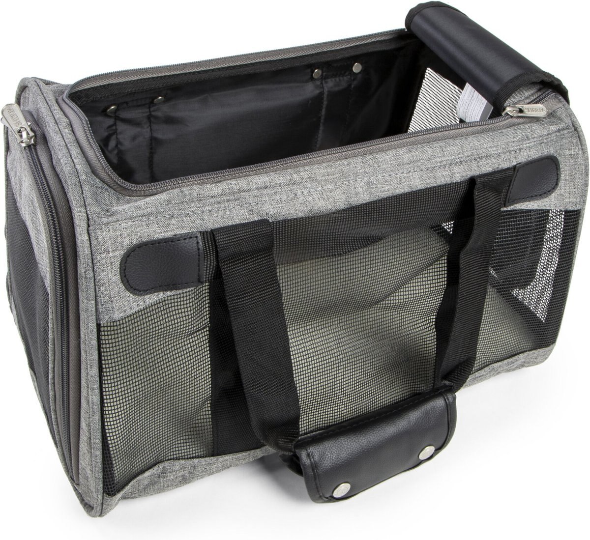 Sherpa  Element Airline Approved Dog and Cat Carrier， Medium， Gray