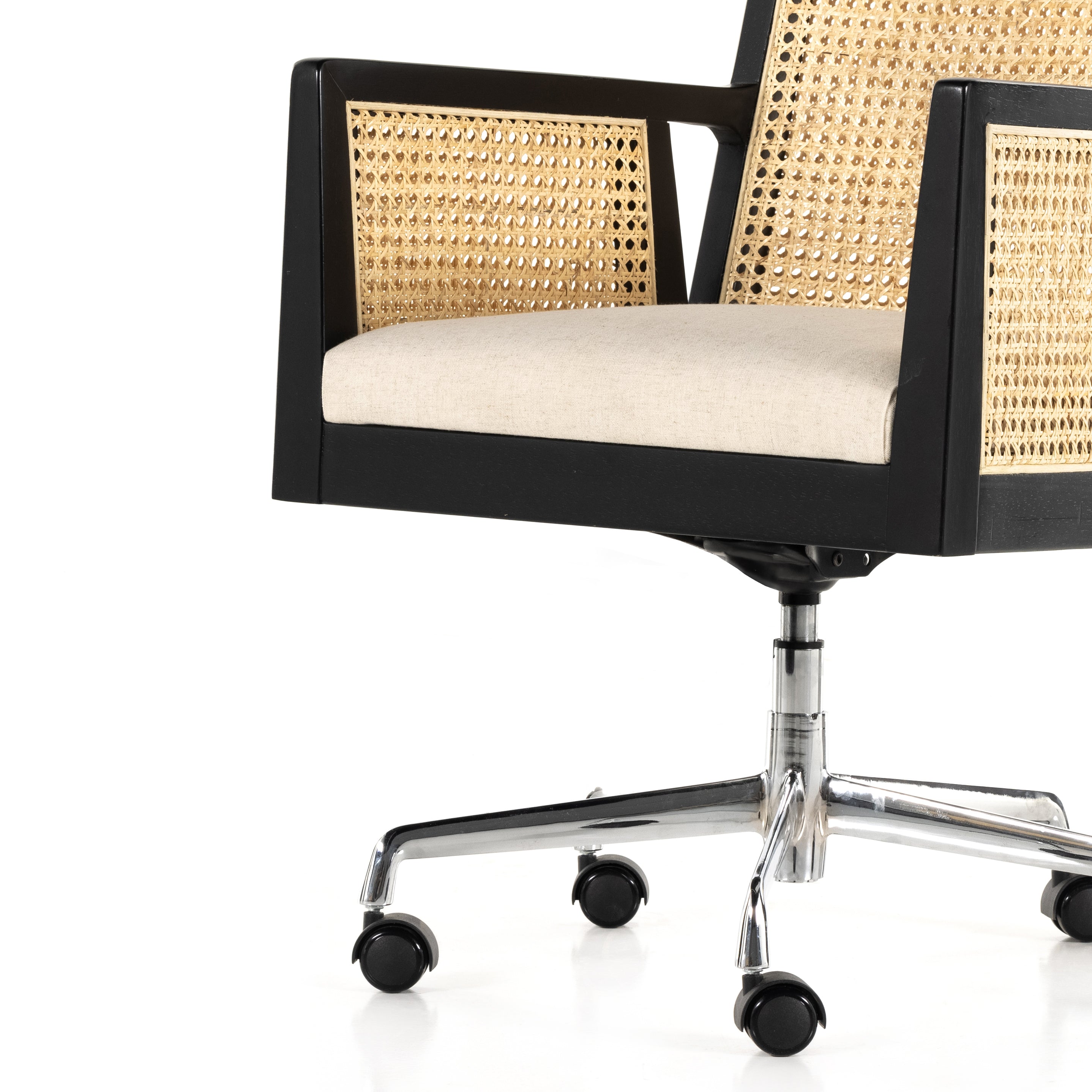 Antonia Desk Chair - Brushed Ebony