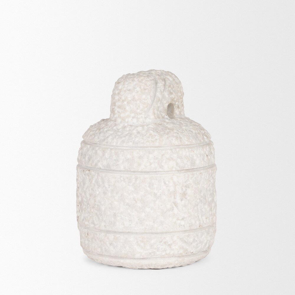 Irina Small White Marble Door Stopper