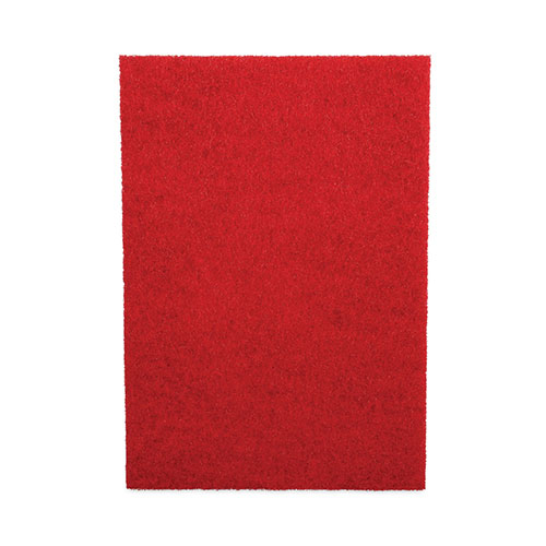 Boardwalk Buffing Floor Pads | 28 x 14， Red， 10