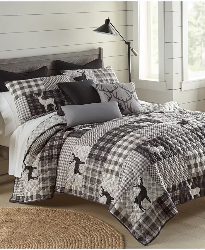 Donna Sharp Ridge Point 3 Piece Reversible Quilt Set， King