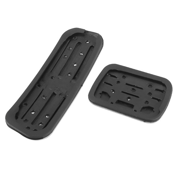 Unique Bargains Car Non slip Accelerator Gas Fuel Brake Pedal Pad Cover Kit For Ford Explorer 2010 2019 Black Silver Tone 1 Set