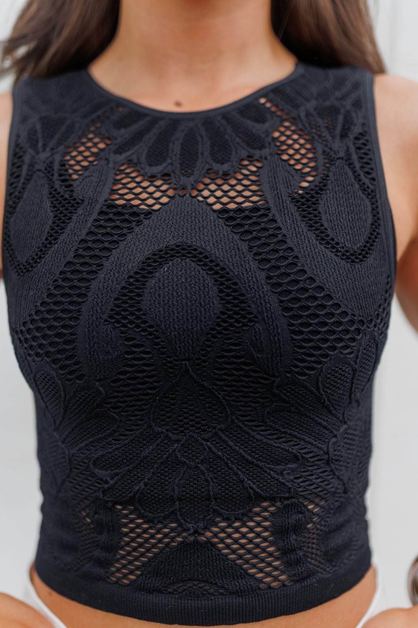Seamless Lace Tank