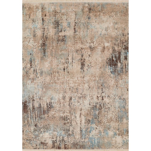 2 x27 x3 x27 Izmir Accent Rug Beige blue Momeni