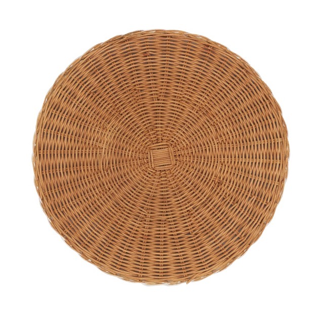 Saro Lifestyle Rustic Charm Two tone Rattan Placemat set Of 4