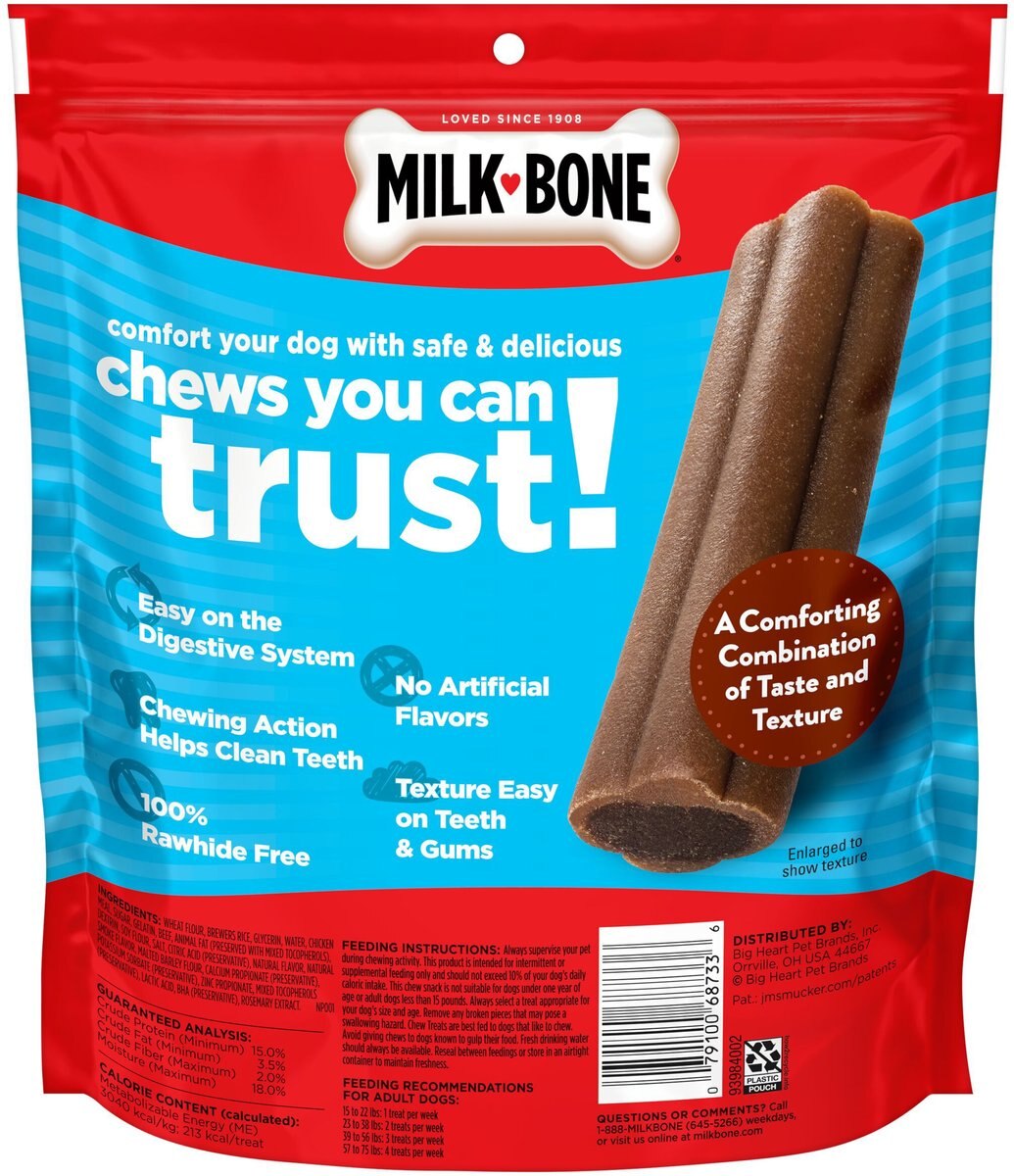 Milk-Bone Comfort Chews Real Beef Dog Treats