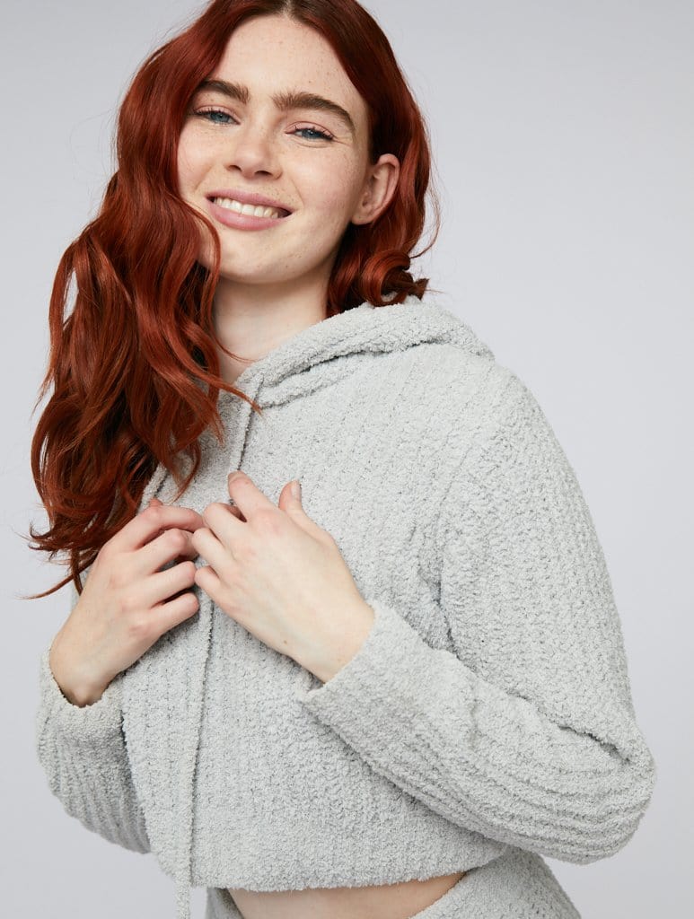 Cozy Comforts Cropped Cotton Hoodie