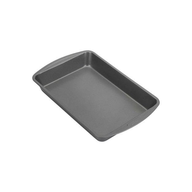 Nonstick Steel Ready Rectangle Cake Pan Gray