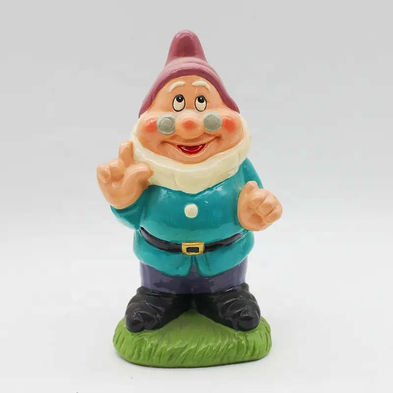 garden supplies wholesales Custom Cute Gnome Set Dolls seven dwarfs glazed Ornament Idea for home garden decoration