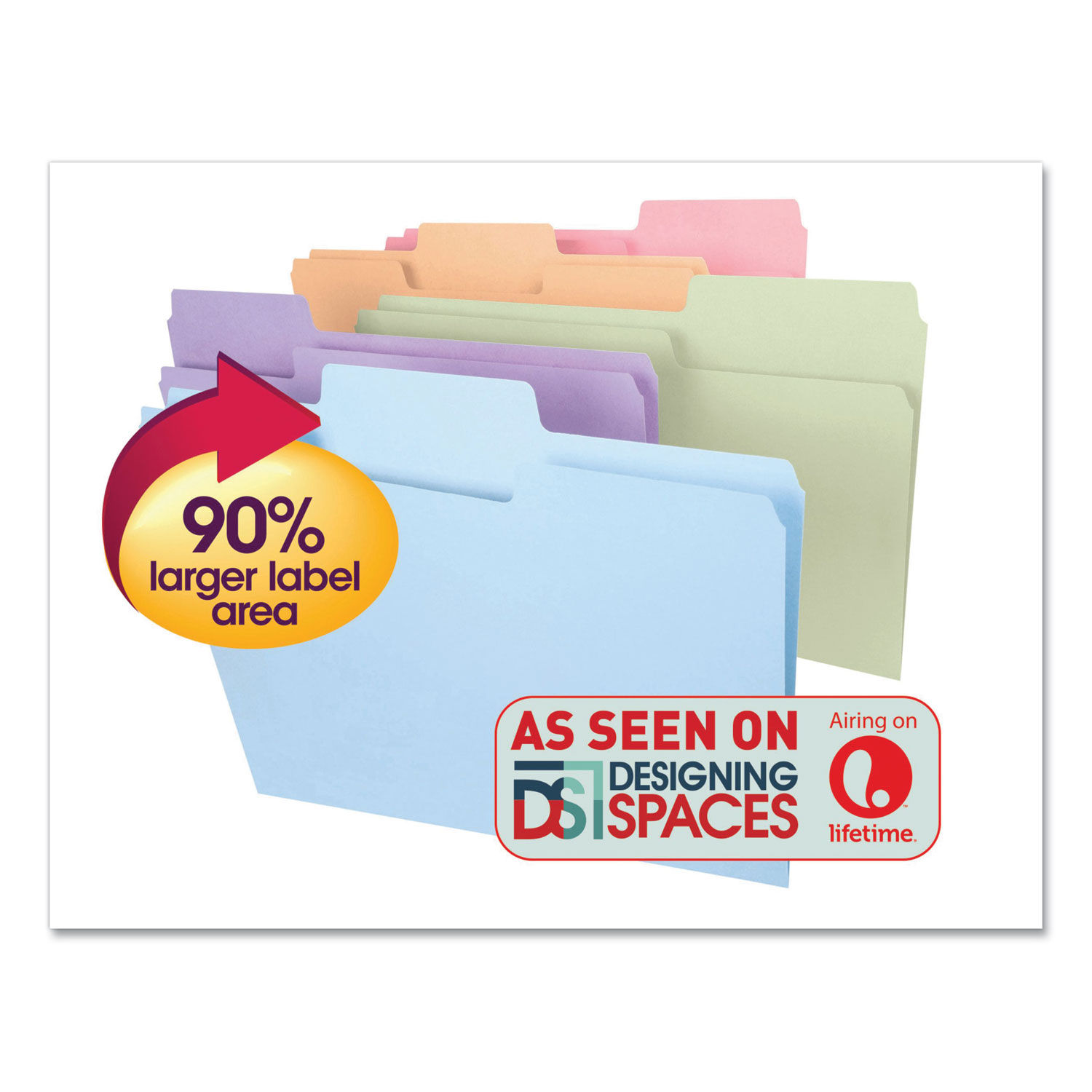 SuperTab Colored File Folders by Smeadandreg; SMD11962