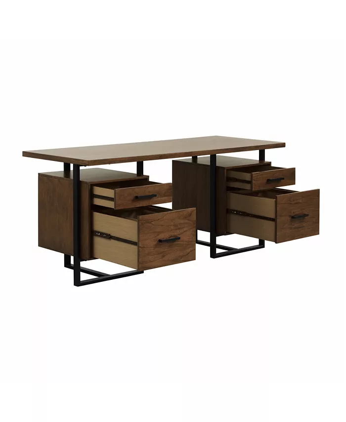 Furniture Helena Desk with 2 Cabinets